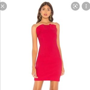 Cinq a Sept strapless ruffled dress NWOT